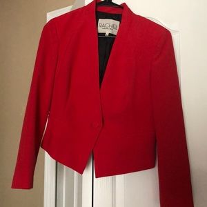 Rachel Roy Red Cropped Blazer